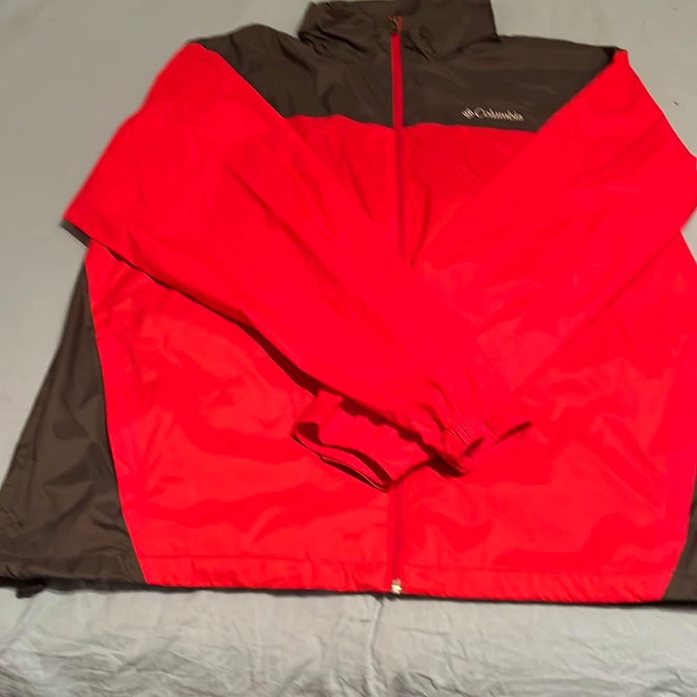 Columbia Men's Size XXL Full-Zip Hooded Golf Windbreaker Jacket